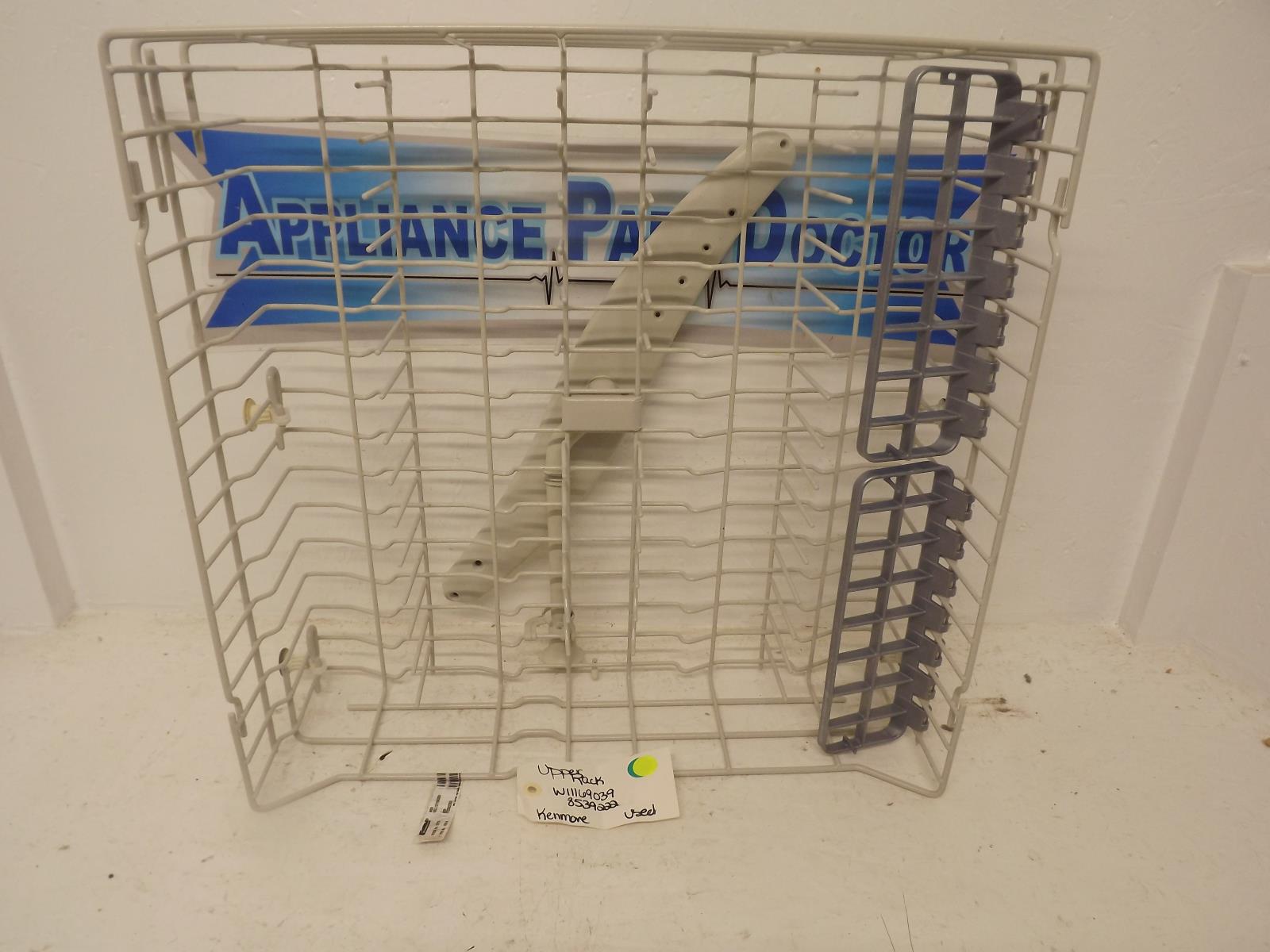 Kenmore Dishwasher W11169039 8539222 Upper Rack Used Kenmore Dishwasher W11169039 8539222 Upper Rack Used